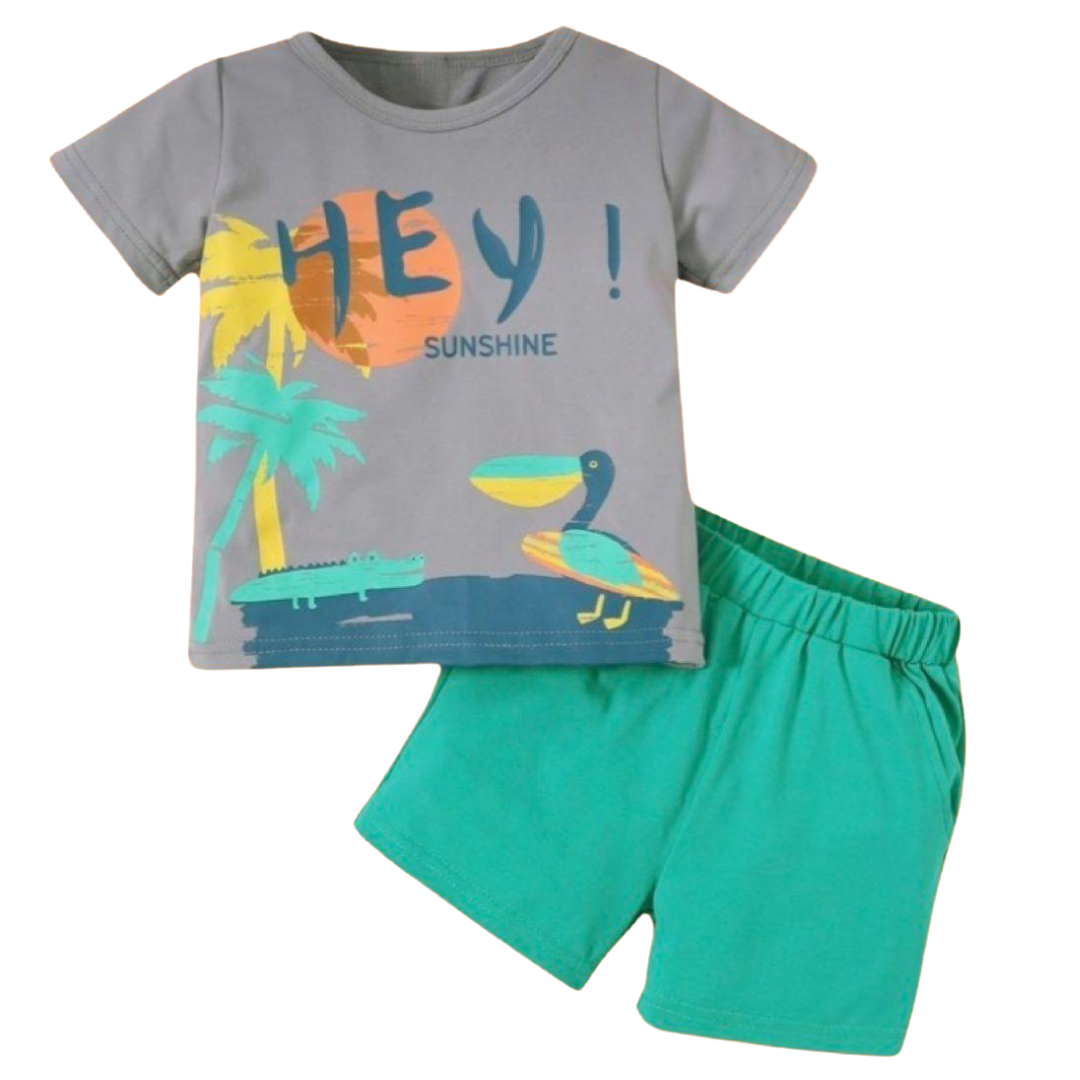 HEY SUNSHINE SHORT SET